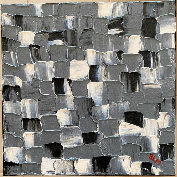 Original Art-Acrylic Textured Painting-Abstract - Picture 7 of 7